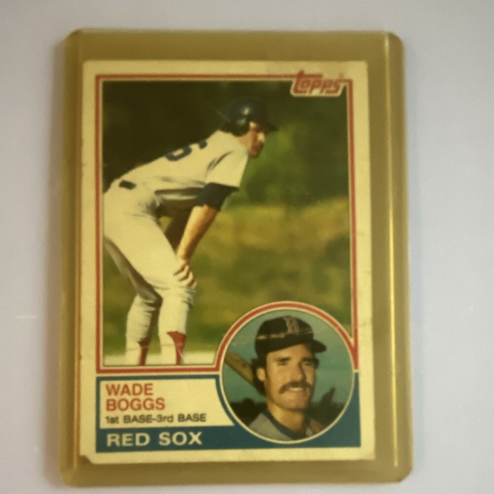 Topps 1983 Wade Boggs RC #498 Boston Red Sox Baseball Card Base Set